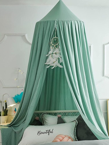 Baby Kids Princess Bedroom Bed Canopy Round Dome Mosquito Net Fly-~,C - Picture 12 of 14