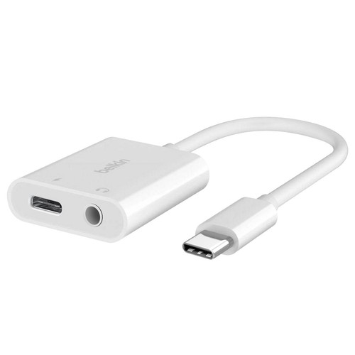 Belkin, USB-C Power Delivery 60W + 3.5mm Klinkenanschluss Audio + Ladeadapter