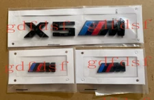 Gloss Black X5M Number Letter Rear Fender Trunk Sticker Body & Exterior Styling