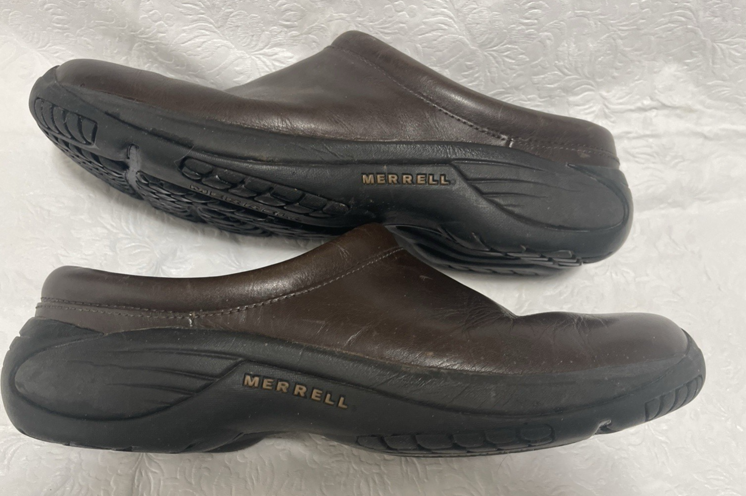 Scarpe zoccoli Merrell Encore Gust 2 uomo 10 marroni casual da passeggio slip on mulo ex co