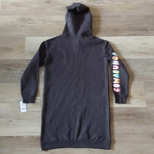 NWT Teenage Mutant Ninja Turtles Youth Graphic Long Hoodie Black Size XL - Picture 5 of 7