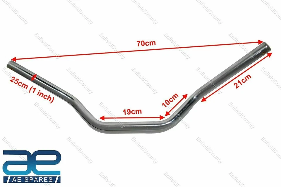 Manillar universal de motocicleta de 1 "pulgada barras de arrastre de mango d... - Imagen 2 de 4