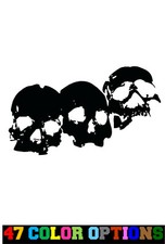 Vinyl Decal Sticker Car Truck Laptop - Horror Zombie Halloween Skull Group V3