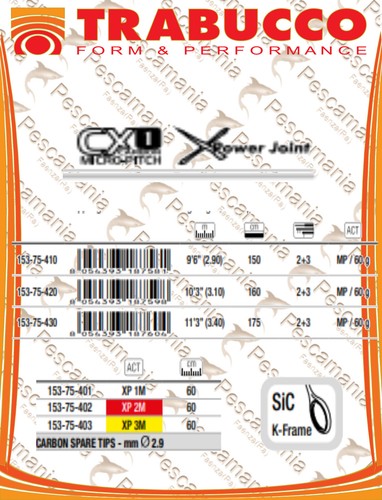 Canna Feeder Trabucco PROXIMA XP CARP MASTER FEEDER 10’3” (3.10) 60 g - Foto 4 di 5