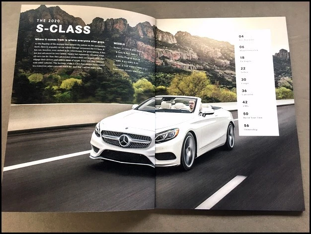 2020 Mercedes Benz S-Class S63 S65 AMG S560 S450 58-page Car Brochure Catalog - Изображение 2 из 4