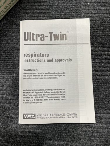 Msa 471286 Msa Ultra-Twin™ Full Face Respirator Mask Size Medium - Picture 10 of 10