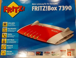 FRITZ!Box 7390 Wlan-Router, gebraucht ohne Netzteil, mit Anleitung