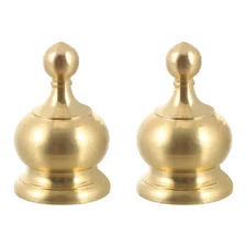 2pcs Replacement Lamp Finial Lighting Knob Decor Crown Shape Chic Light Knob