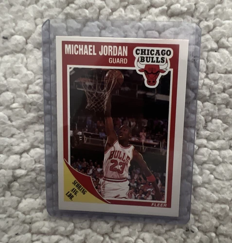 Fleer 1989-90 Michael Jordan Chicago Bulls Scoring King Guard Card #21