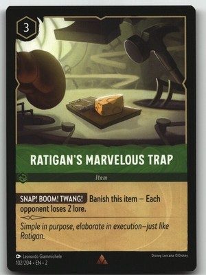 Ratigan's Marvelous Trap Rare Rise of the Floodborn 102/204 NM