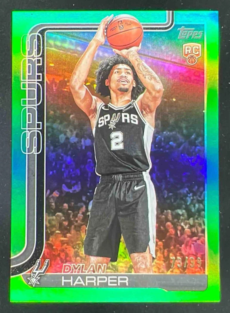 2025-26 Topps Green Rainbow #202 Dylan Harper RC /99