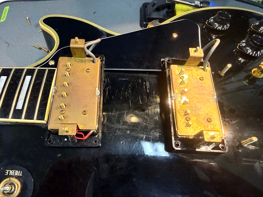 Burny RLC-70 Les Paul Custom '60 Model Electric Guitar Black From