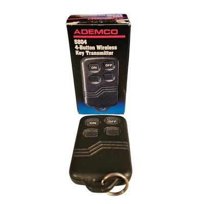 Ademco 5804 4-Button Wireless Key Transmitter Alarm Security Remote Fob Black