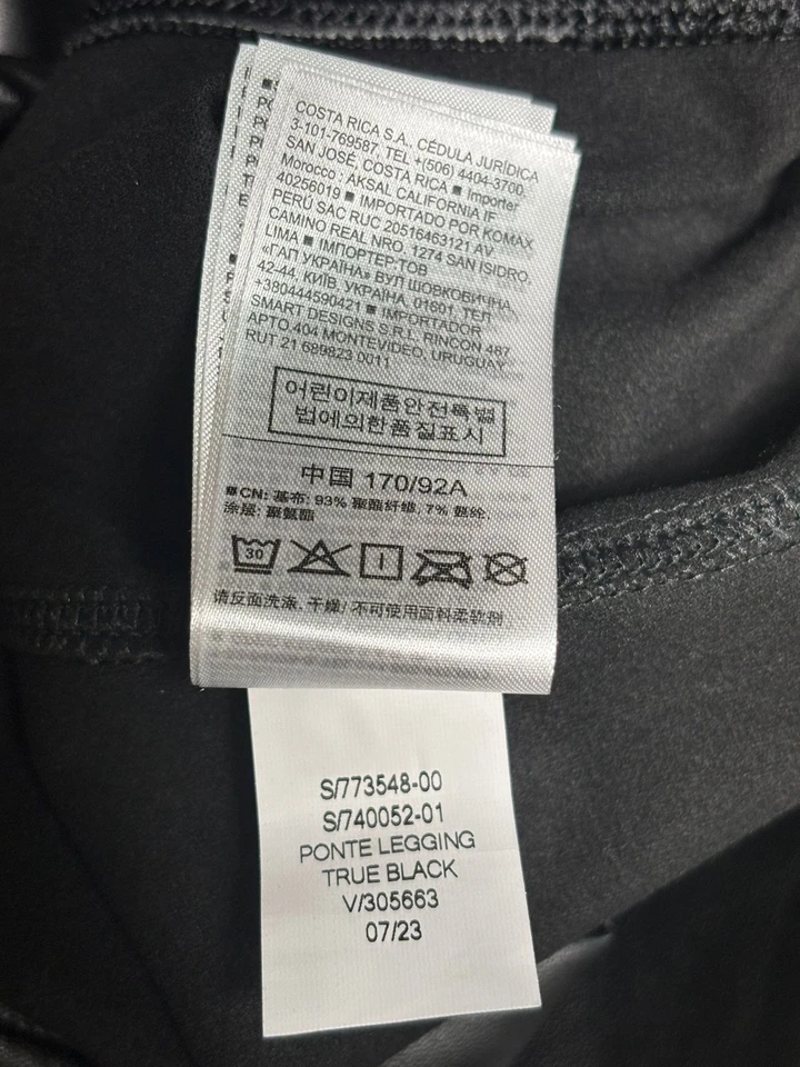 Leggings Ponte de Cuero Vegano Gap para Mujer Talla XL Negros Cintura Elástica NUEVO Foto 3 de 4