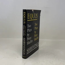 Equus and Shrivings by Peter Shaffer HC First Edition  Very Good 1974