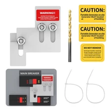 Generator Interlock Kit Compatible with Square D QO or Homeline 100 or 125 Am...