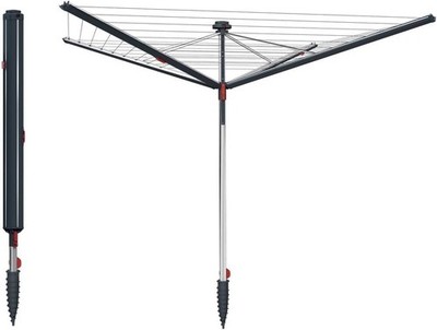 Vileda Sun-Rise Premium Wäschespinne -50 m Leinenlänge|Kompakte & stabile Wäsche