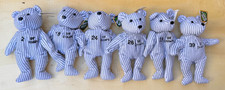 Vintage 98 Salvino's Beanie Baby MLB Bamm Beano's NY Yankees 6 Player Set