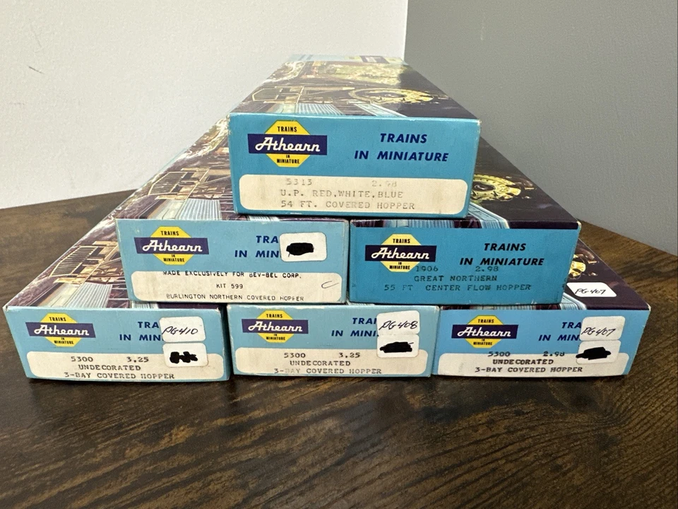 Athearn 10.25" Long Empty Boxes - LOT of 6 Used Boxes - EXCELLENT Condition - Image 3 of 4