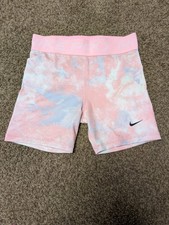 Nike Shorts Girls Large Pink Dri-Fit Pro Tight Older Kids Youth Nike Pro