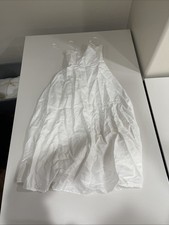 REFORMATION Monette Linen Midi Dress White Size 2