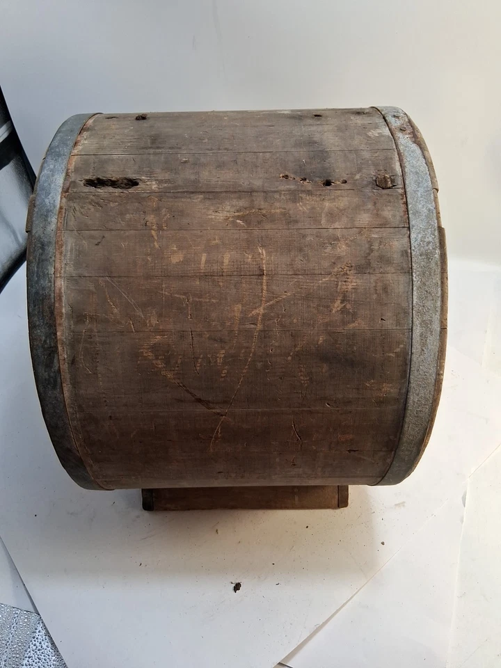 Batidora de mantequilla de madera antigua/de colección aspecto no completo @ todas las fotos leer descripción  Foto 4 de 4