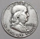 1952-D Franklin Half Dollar - Fine - #1657EB - Details