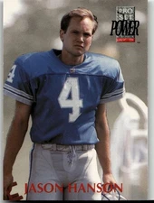Jason Hanson 1992 Pro Set Power Football Detroit Lions