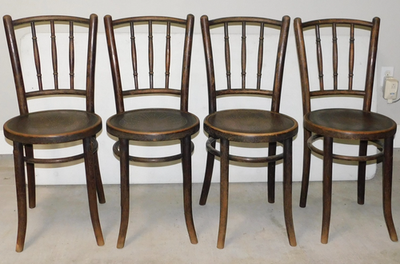 ANTIQUE Mundus J&J Kohn Jacob & Josef Bentwood Chairs Made in