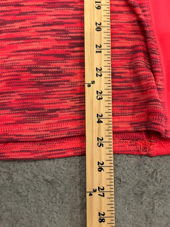 Top deportivo de manga larga RBX 1/4 cremallera rosa coral para mujer pequeño elástico atlético Foto 4 de 4