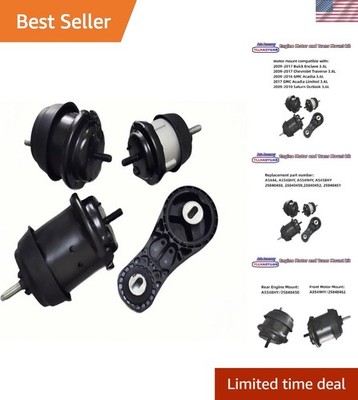 Engine Motor Mount Kit for 2009-2017 Buick Enclave, Traverse, Acadia - Set of 4
