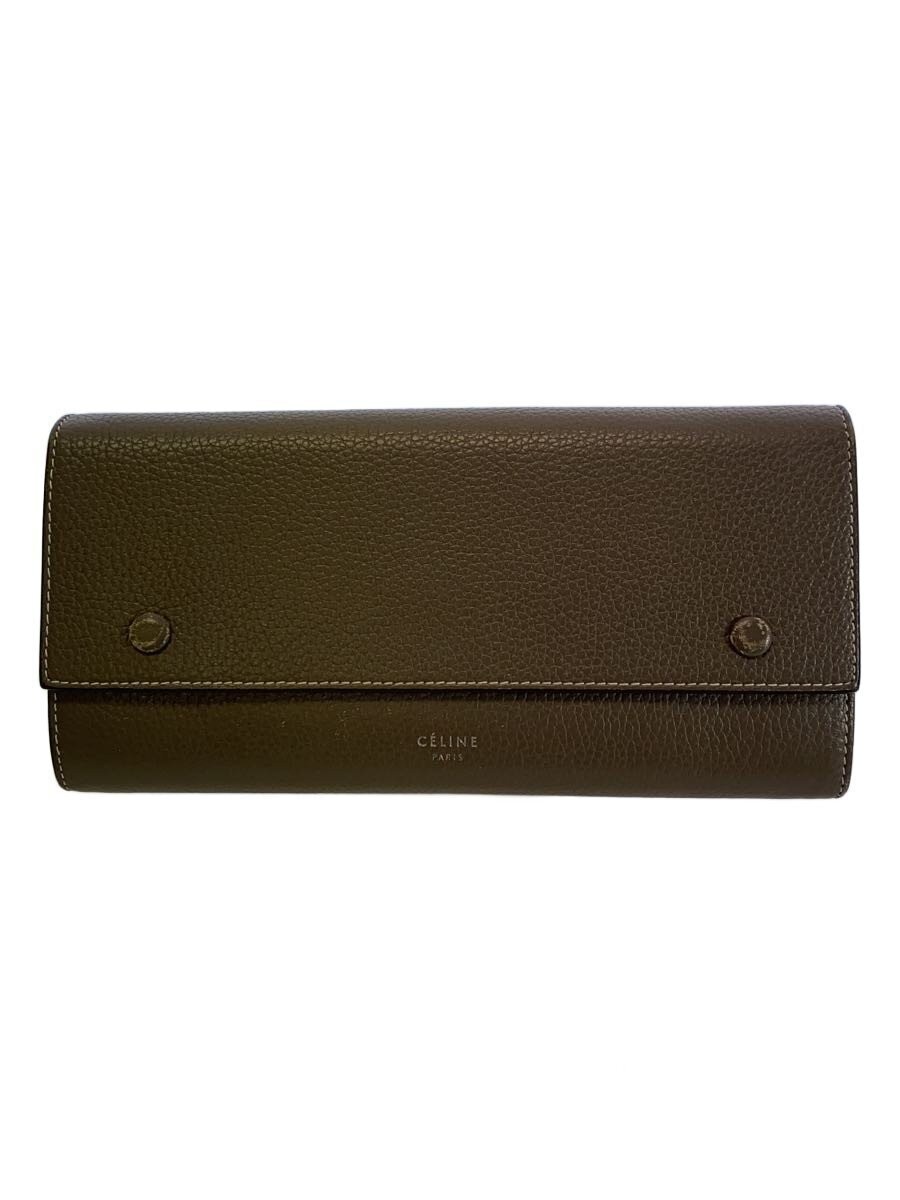 CELINE◆Large flap multi-function/long wallet/leat… - image 1