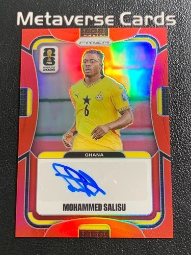 2025-26 Panini Prizm FIFA World Cup Mohammed Salisu Auto Red Prizm 31/49