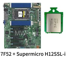 Supermicro H12SSL-i EPYC 7F52 16 cores 32 threads 3.5GHZ up to 3.9GHZ 240w