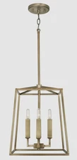 Capital Lighting 537641AD Thea Aged Brass Lantern Foyer Pendant Light Chandelier