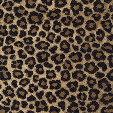 Zavir Ebony Black and Antique Gold Cut Velvet Cheetah Spots Regal Fabric