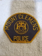Obsolete Mount Clemens Police Department patch from Michigan