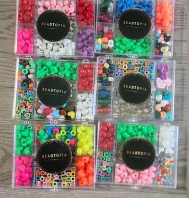 10x Random Assorted Colorful Beads For Crafts Accessories Jewelry Kids New