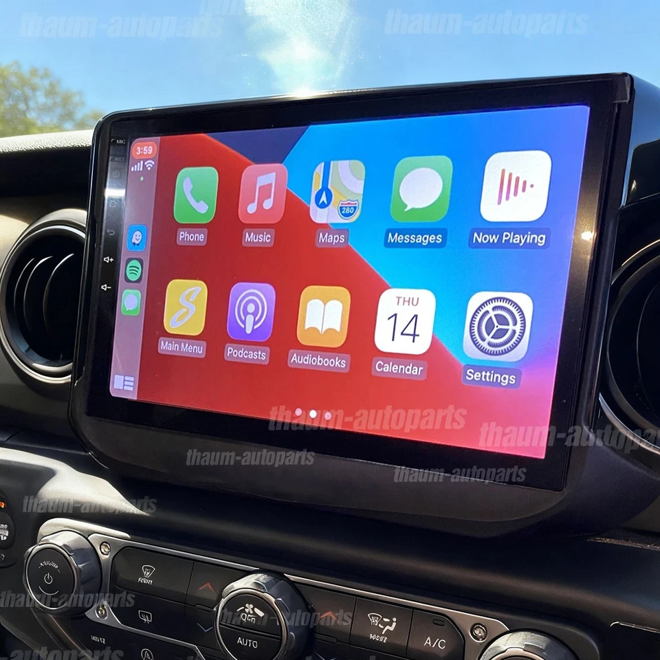 Rádio estéreo GPS Wi-Fi Navegação DSP para Jeep Wrangler JL 2018-2019 Android 13 Carplay - Imagem 2 de 4