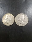 Franklin Half Dollar 90% Silver 1952P and 1963P