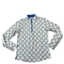 San Soleil 1/4 Zip UPF 50 Cooling Golf Pullover Mesh Size Medium Multicolor M2