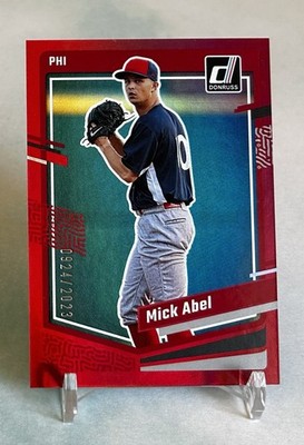 Mick Abel 2023 Panini Donruss #141 Holo Red #/2023 Phillies