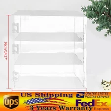 Acrylic Display Case Clear for 3Tier Dustproof Toy Showcase Holder Display Shelf