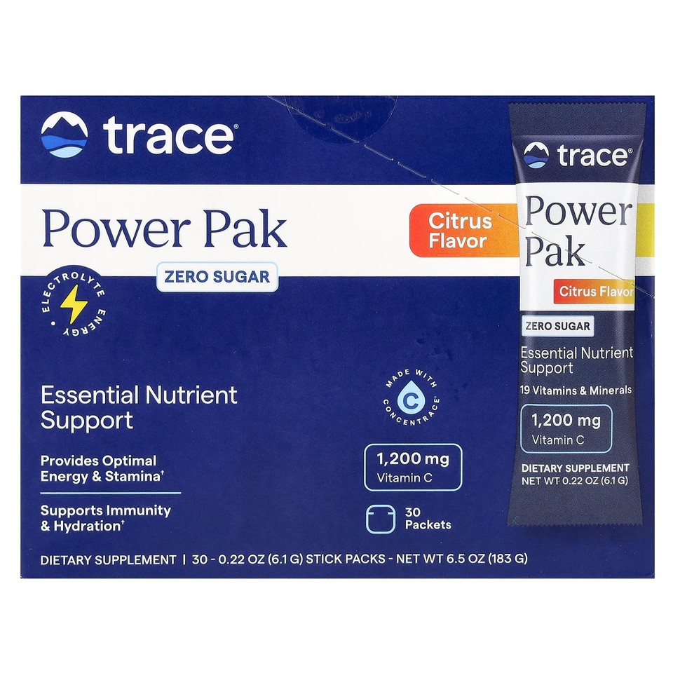 Power Pak, Zero Sugar, Citrus, 30 Stick Packets, 0.22 oz (6.1 g) Each