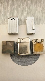5 briquets ancien à essence Dandy Paris et autres