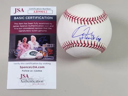 Kim Ng Signed Official Baseball JSA COA 1st Female GM Inscription ROMLB Marlins