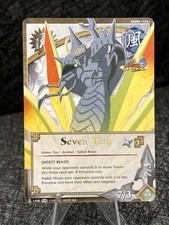 Seven Tails N1658 Naruto CCG Gold Text Promo Rare LP