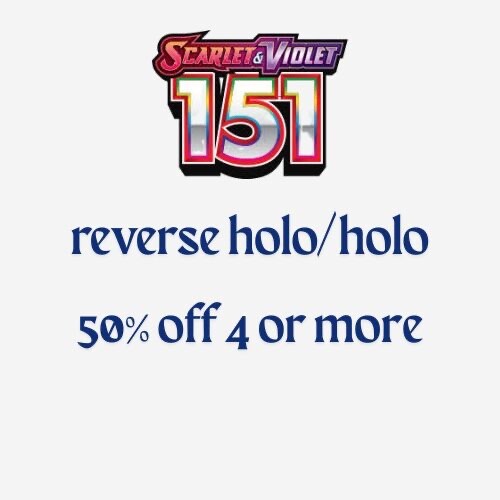 Pokemon Scarlet & Violet 151 Holo/Reverse Holo Single Cards - Complete your set! - Picture 1 of 1