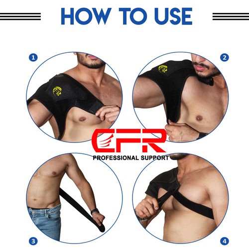 Verstellbare Schulterbandage Unterstützung Kompression Bandage Gurt Arthritis Linderung - Bild 10 von 21