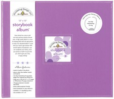 Doodlebug Storybook Album 12"X12"-Lilac Pack of 1